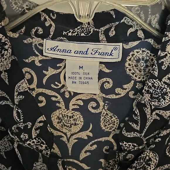 Anna and Frank 100% Silk Blouse - Picture 2 of 3